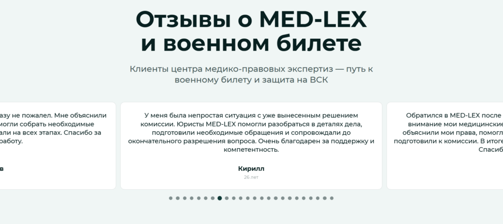 MED-LEX — призыв и военкомат